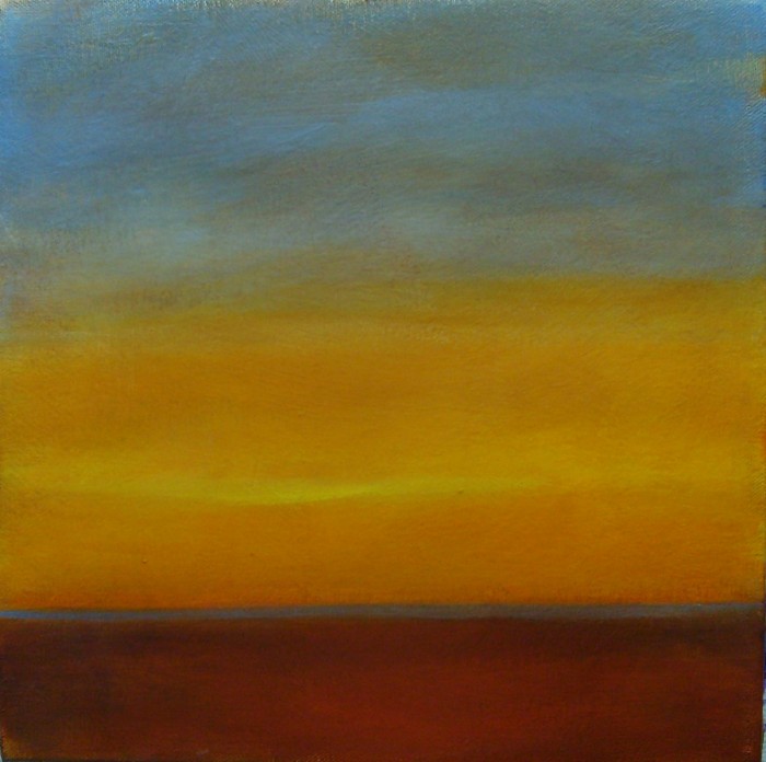 sunrise 2.5,  acrylic on canvas,  12x12 inches, 2011
