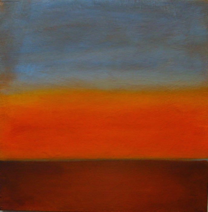 sunrise 3.5,  acrylic on canvas,  12x12 inches, 2011